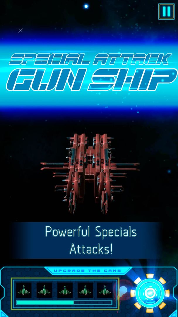 Upgrade the game 3: Spaceship Shooting ภาพหน้าจอเกม
