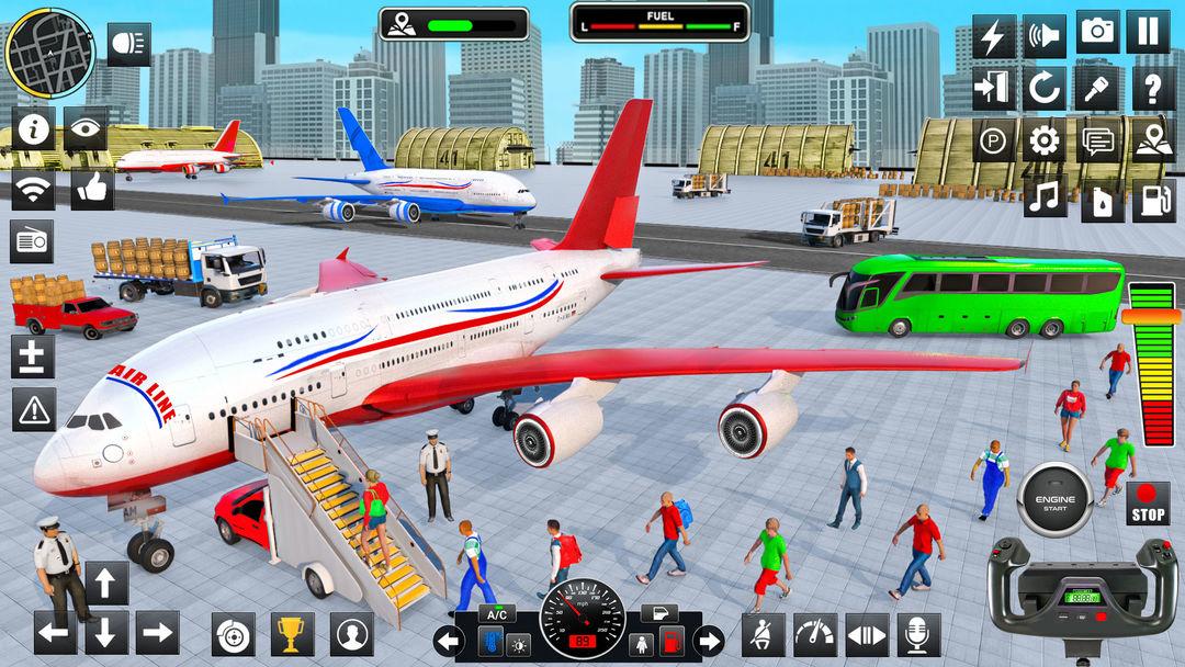 Airplane Games Flight Sim 2023 ภาพหน้าจอเกม
