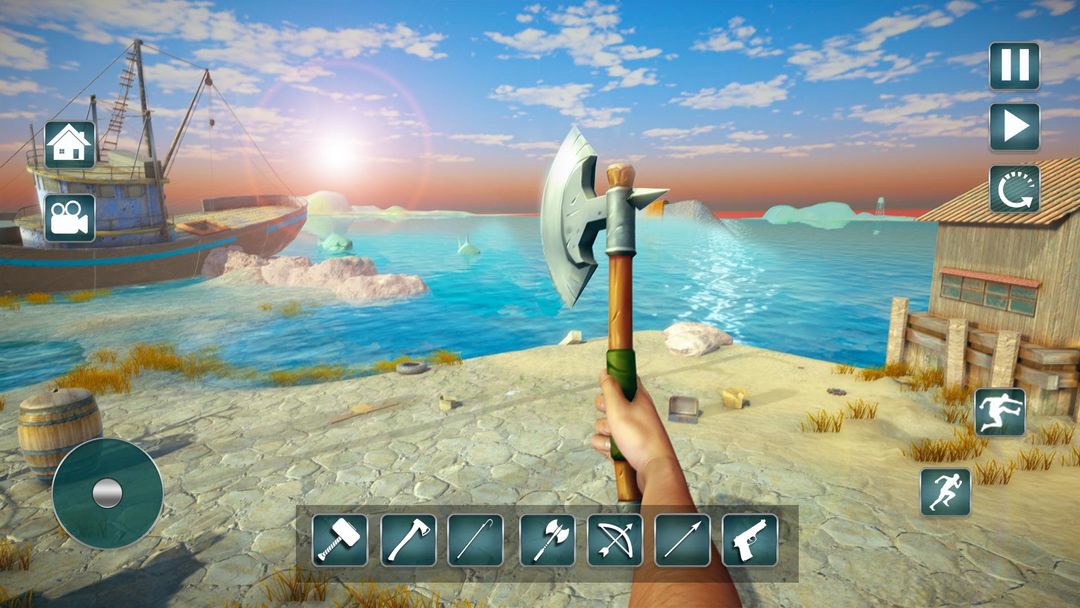 뗏목 생존 섬 시뮬레이터 : 새로운 서바이벌 게임 게임 스크린 샷