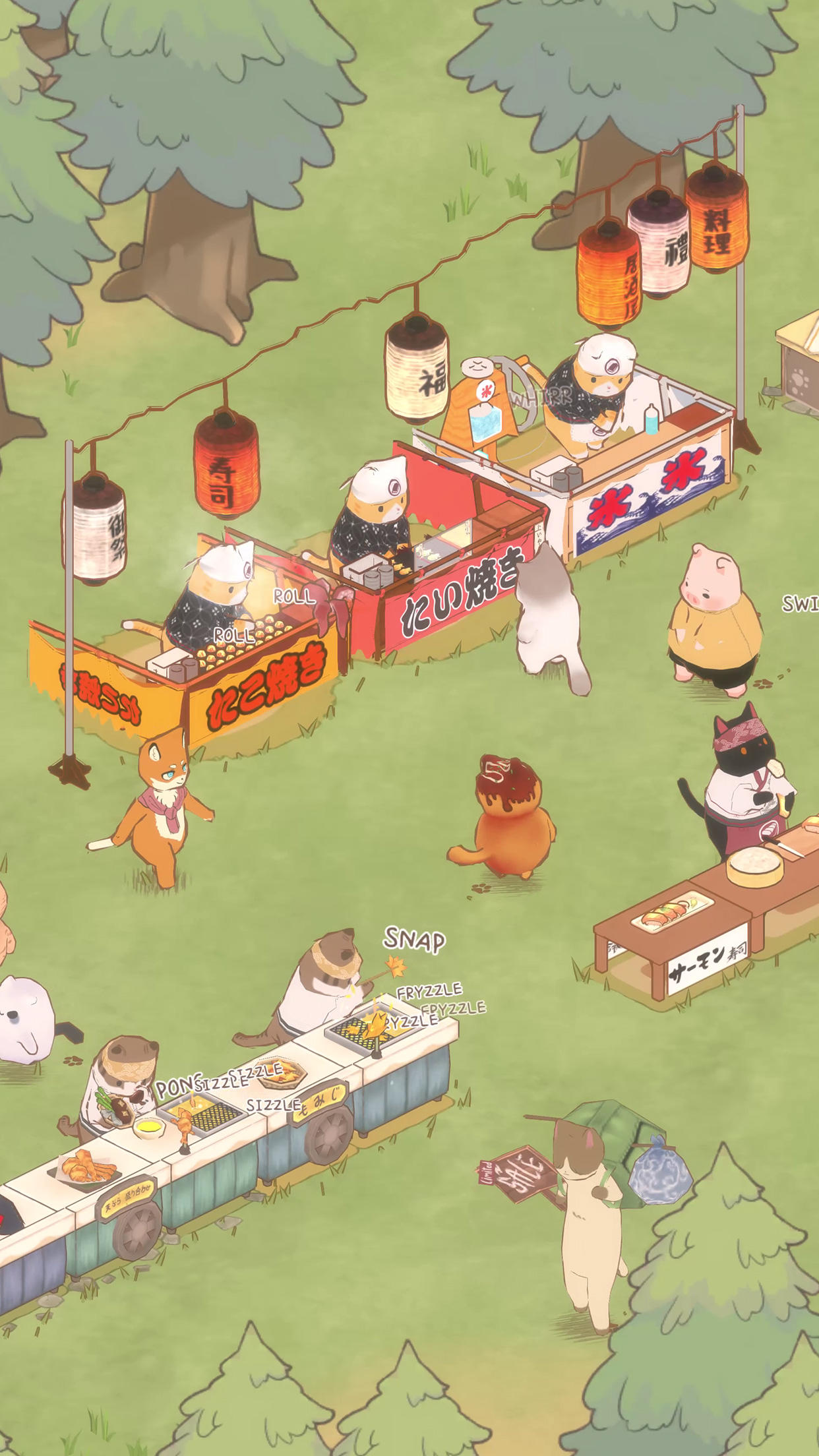 Screenshot of Cat Garden - Food Party Tycoon
