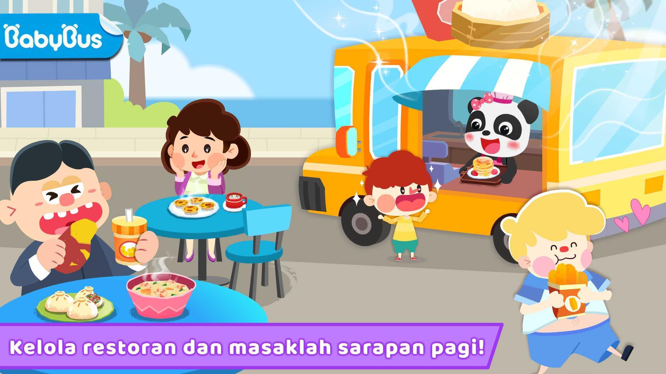 Cuplikan Layar Game Memasak untuk Restoran Bayi Panda