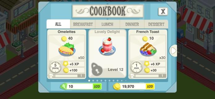Restaurant Story Game Screenshot