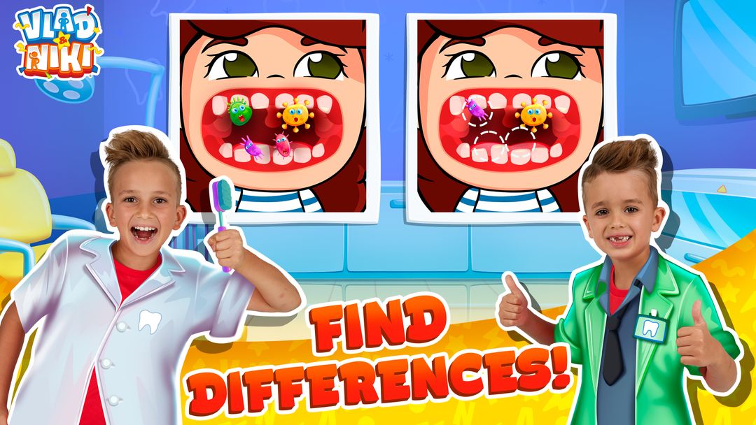 Screenshot of Vlad and Niki: Kids Dentist