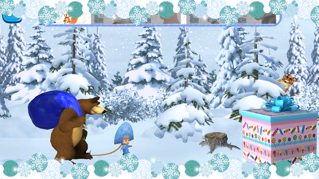 Screenshot 1 of Masha và chú gấu: Giáng sinh 1.3.2