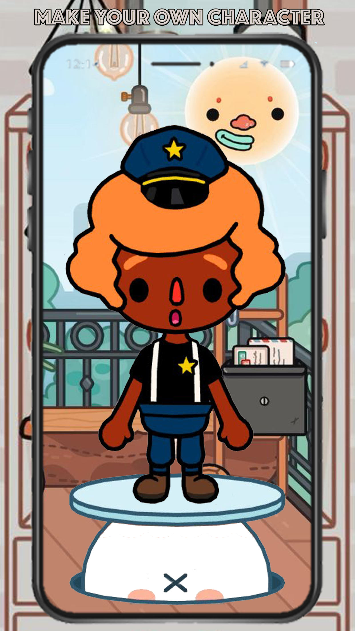 Cuplikan Layar Game Toca Boca Police Clothing