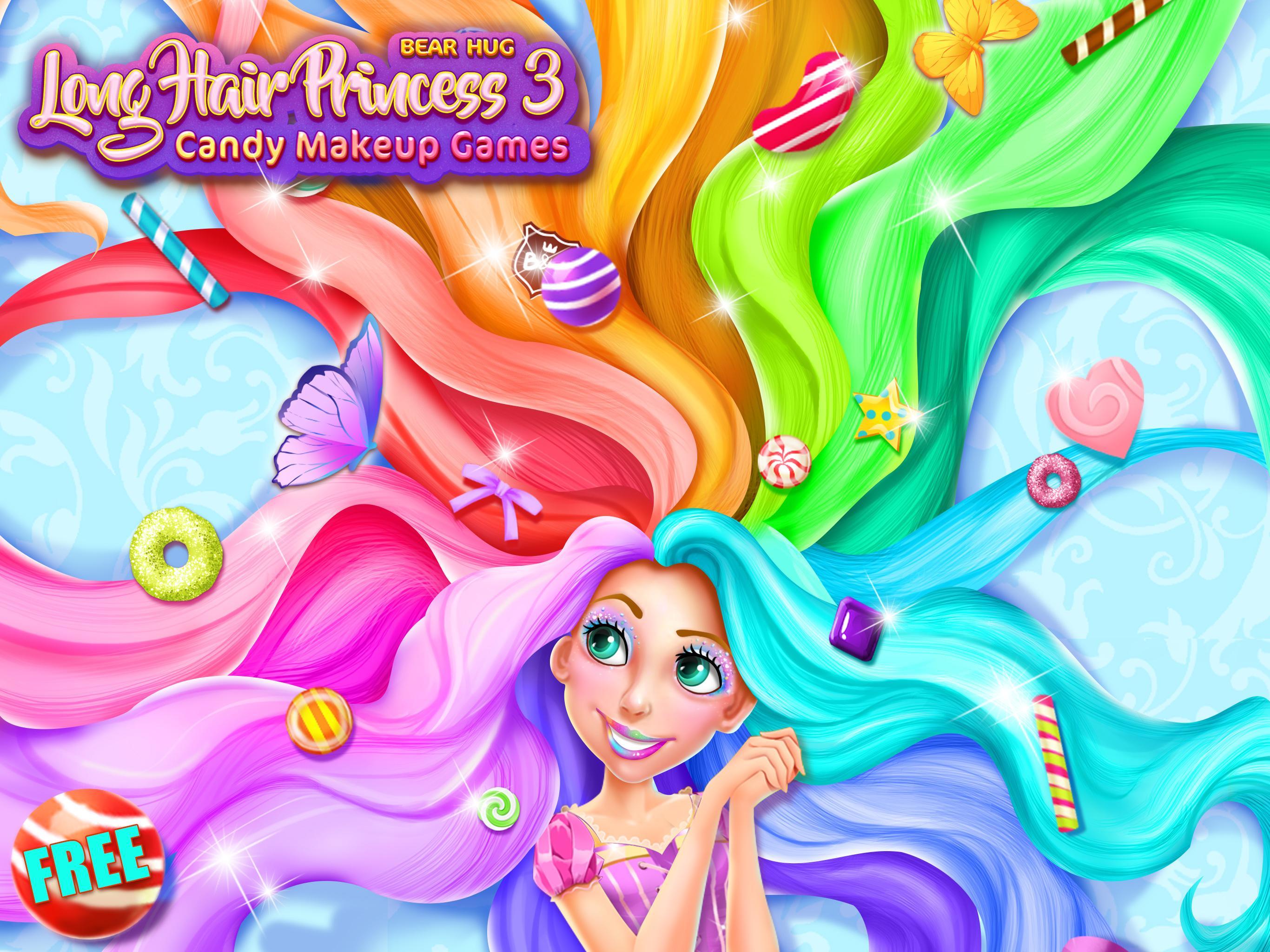 Screenshot 1 of Конфетный салон принцессы с длинными волосами 1.1