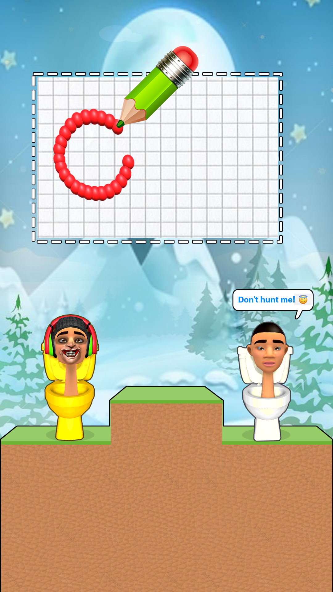 Draw To Smash : Toilet Puzzle Game Screenshot