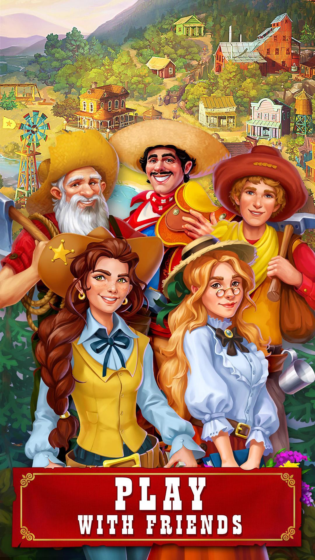 Jewels of the Wild West: Match gems & restore town ภาพหน้าจอเกม