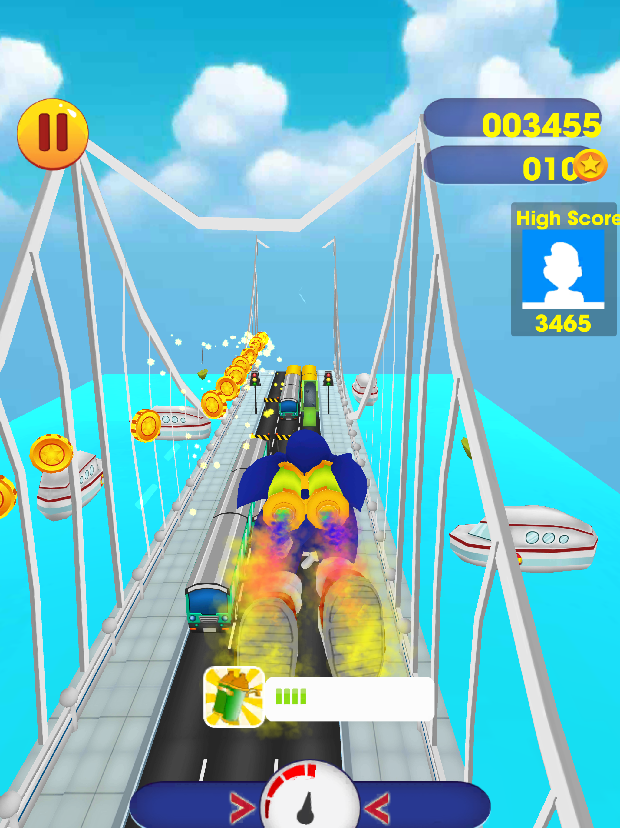 Screenshot of Blue Hedgehog Dash Endless Run