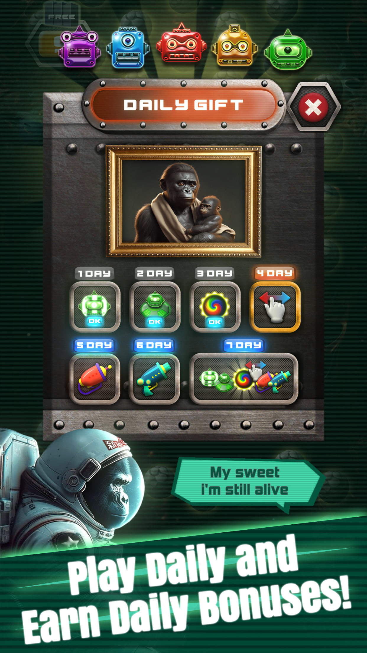 MATCH3: A Gorilla Odyssey 2024 Game Screenshot
