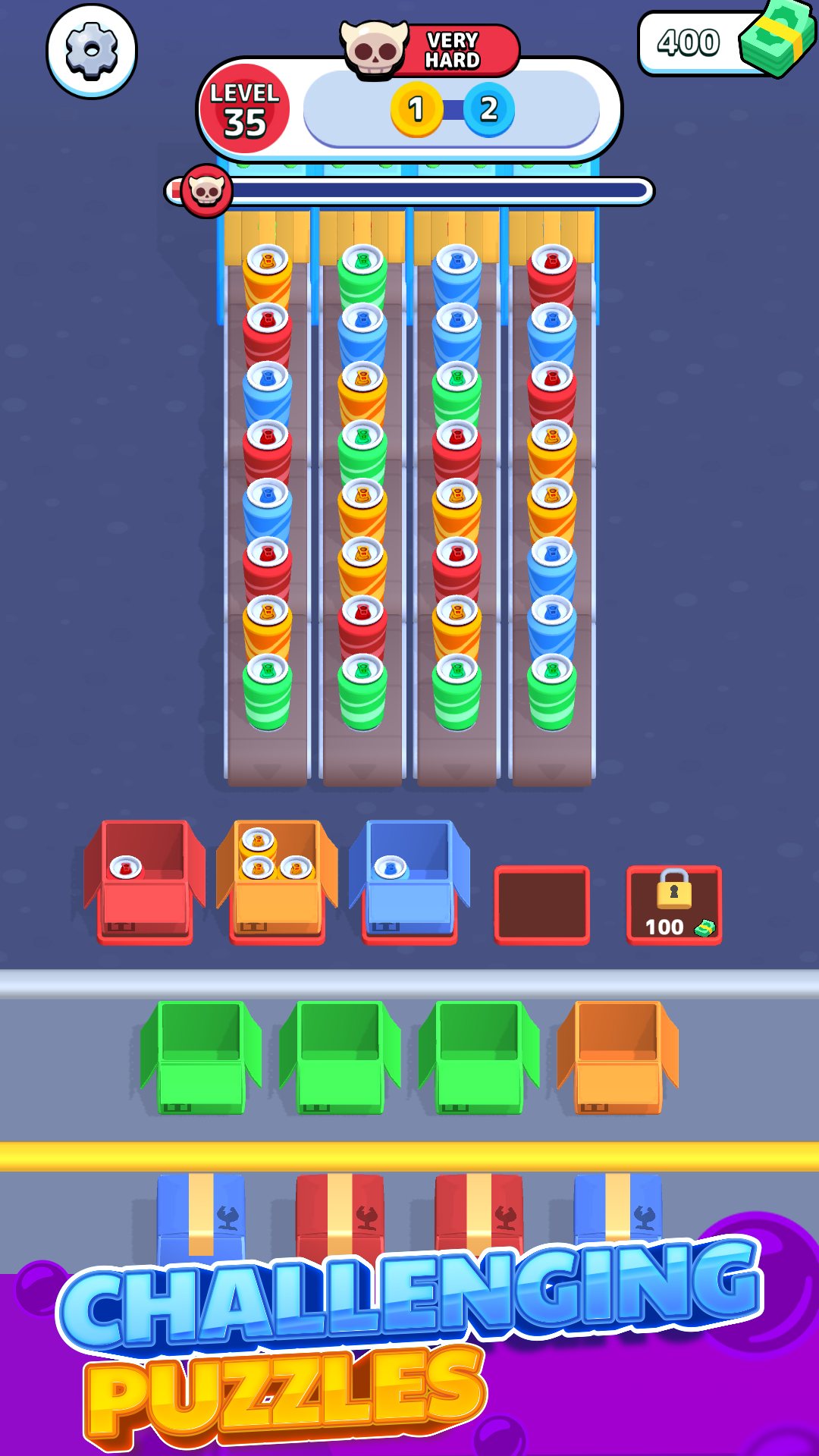 Bottle Jam! Game Screenshot