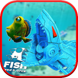 Feed grow Robot shark fish simulator