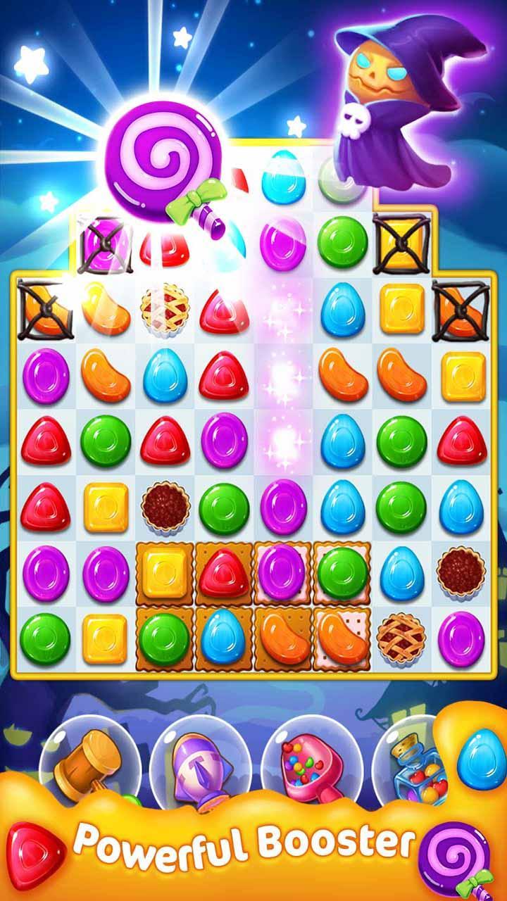 Captura de Tela do Jogo Candy Festival - Halloween