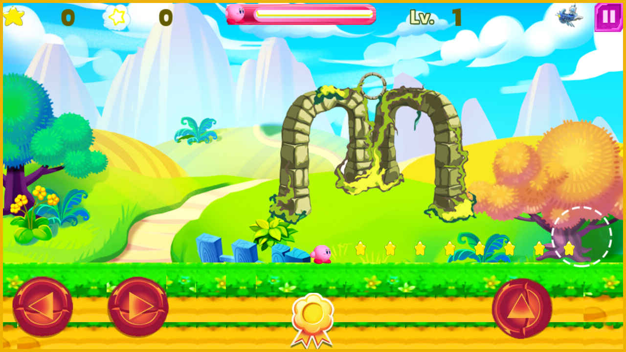 Kirby epic journey in the malicious land of stars Game Screenshot
