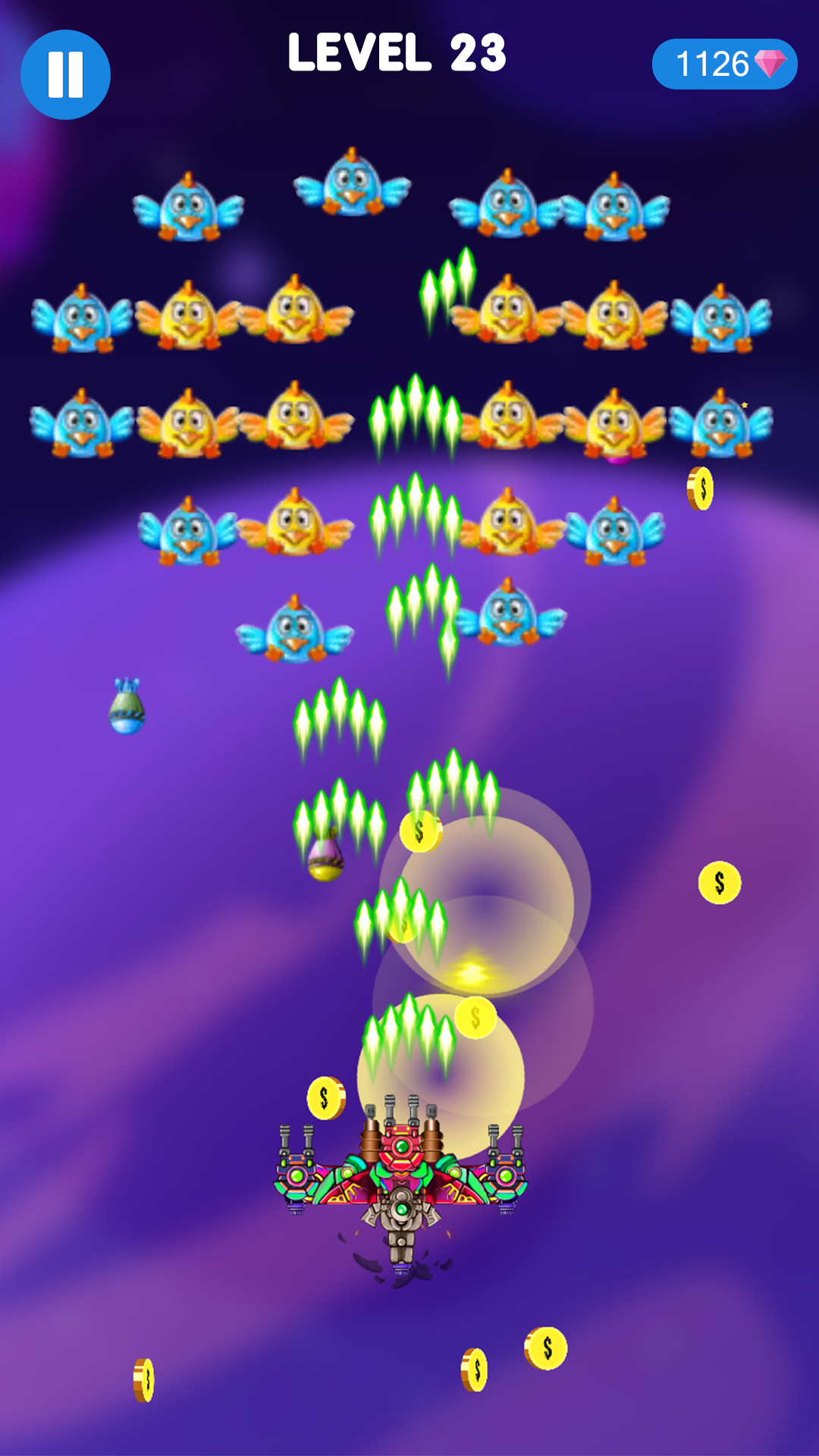 Universe fighter space shooter Game Screenshot