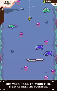 Ridiculous Fishing Game Screenshot