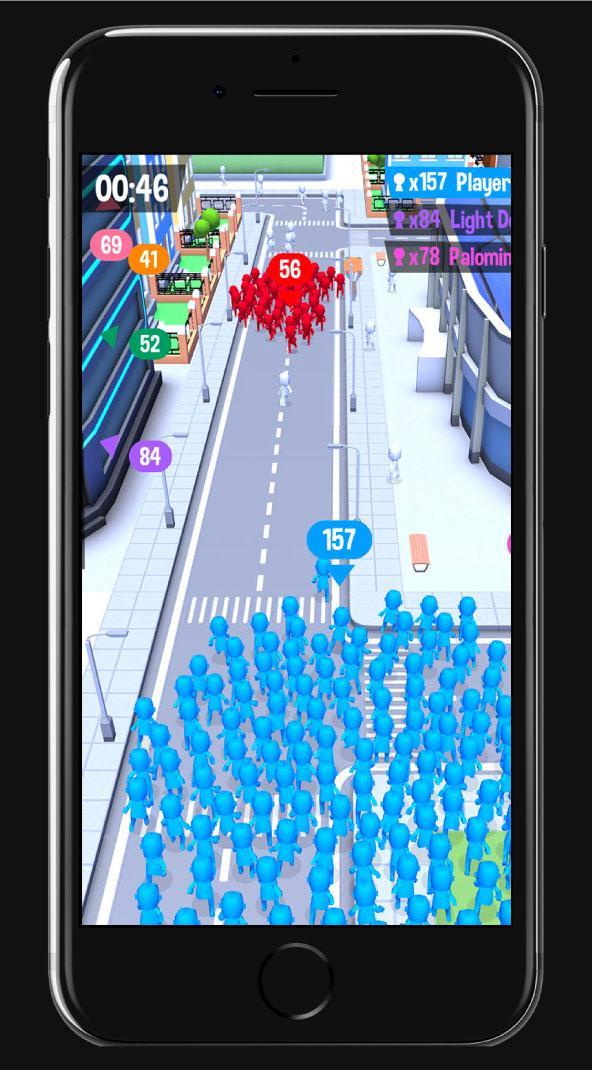 Screenshot of The real Crowd City  : Be the super crowd in city!
