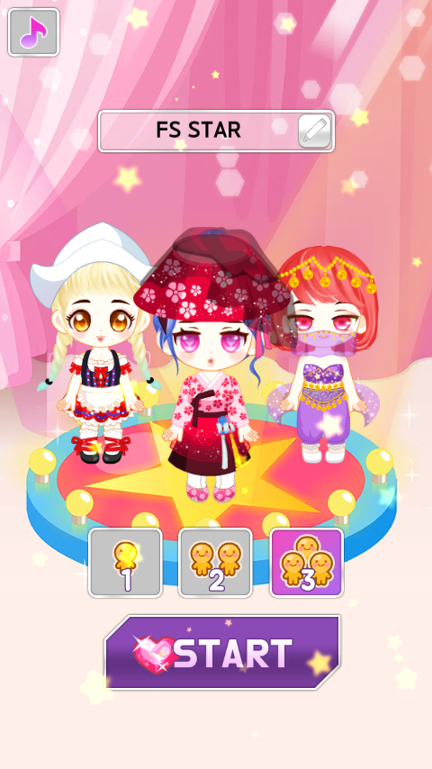My Fashion Star : Korean & World style Game Screenshot