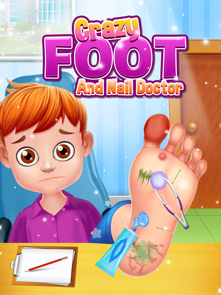 Captura de Tela do Jogo Crazy Foot Surgery Doctor Game