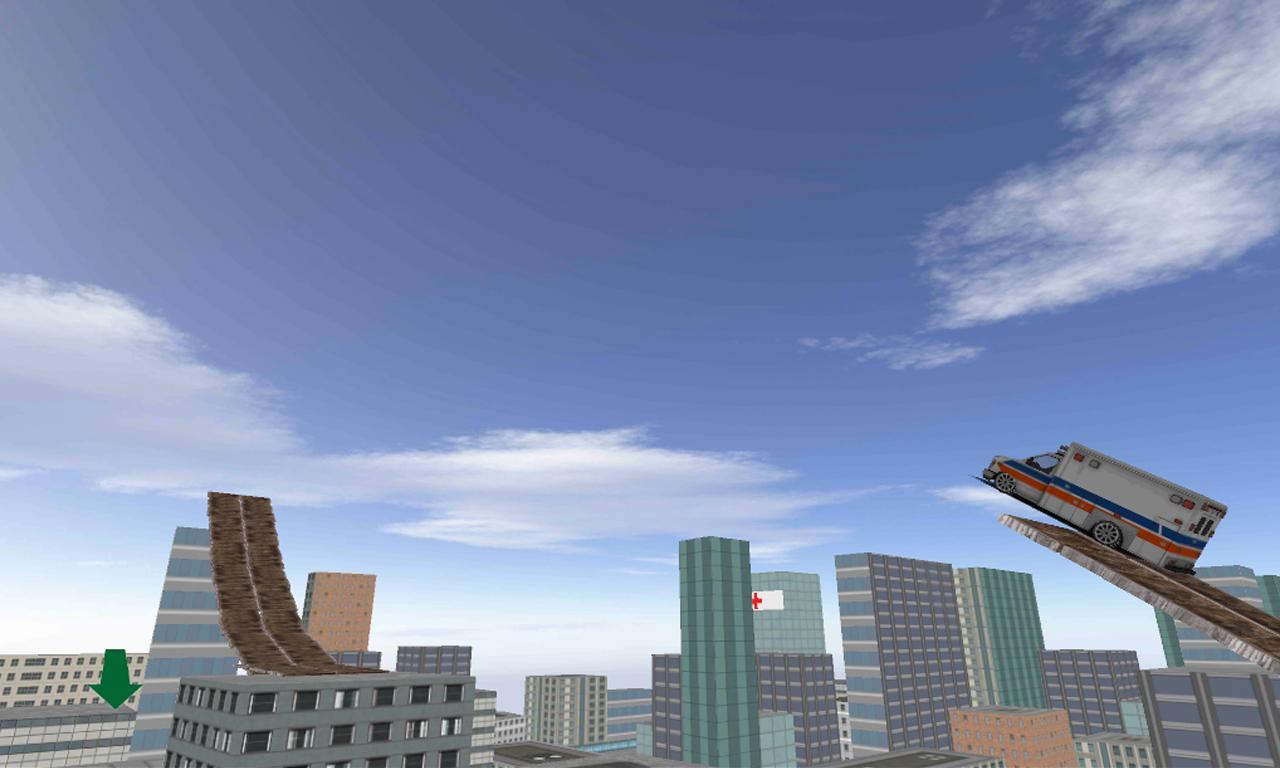 Ambulance Rooftop Parking Game Screenshot