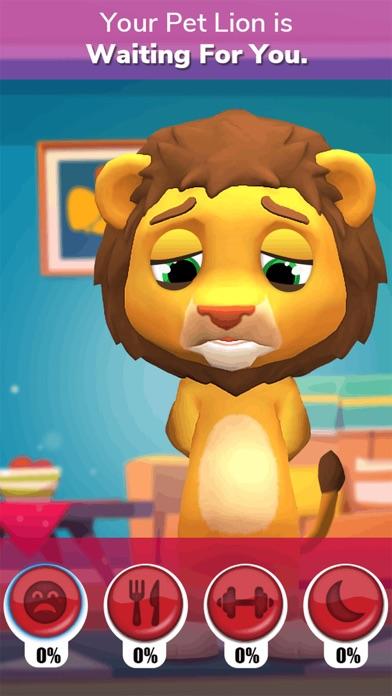 Talking Lion Virtual Pet Games Game Screenshot