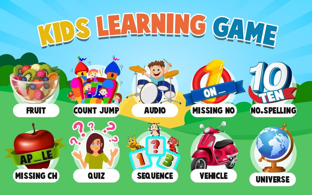 Screenshot of Kids Learning Game Train Brain