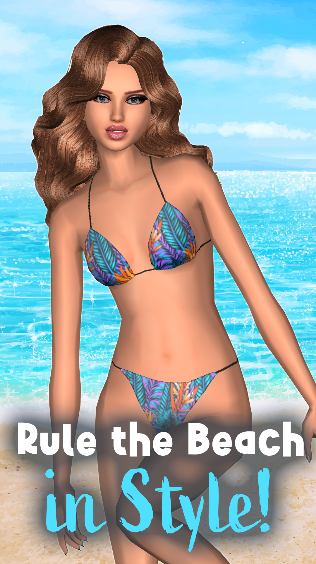 Beach Party Dress Up Makeover Game Screenshot