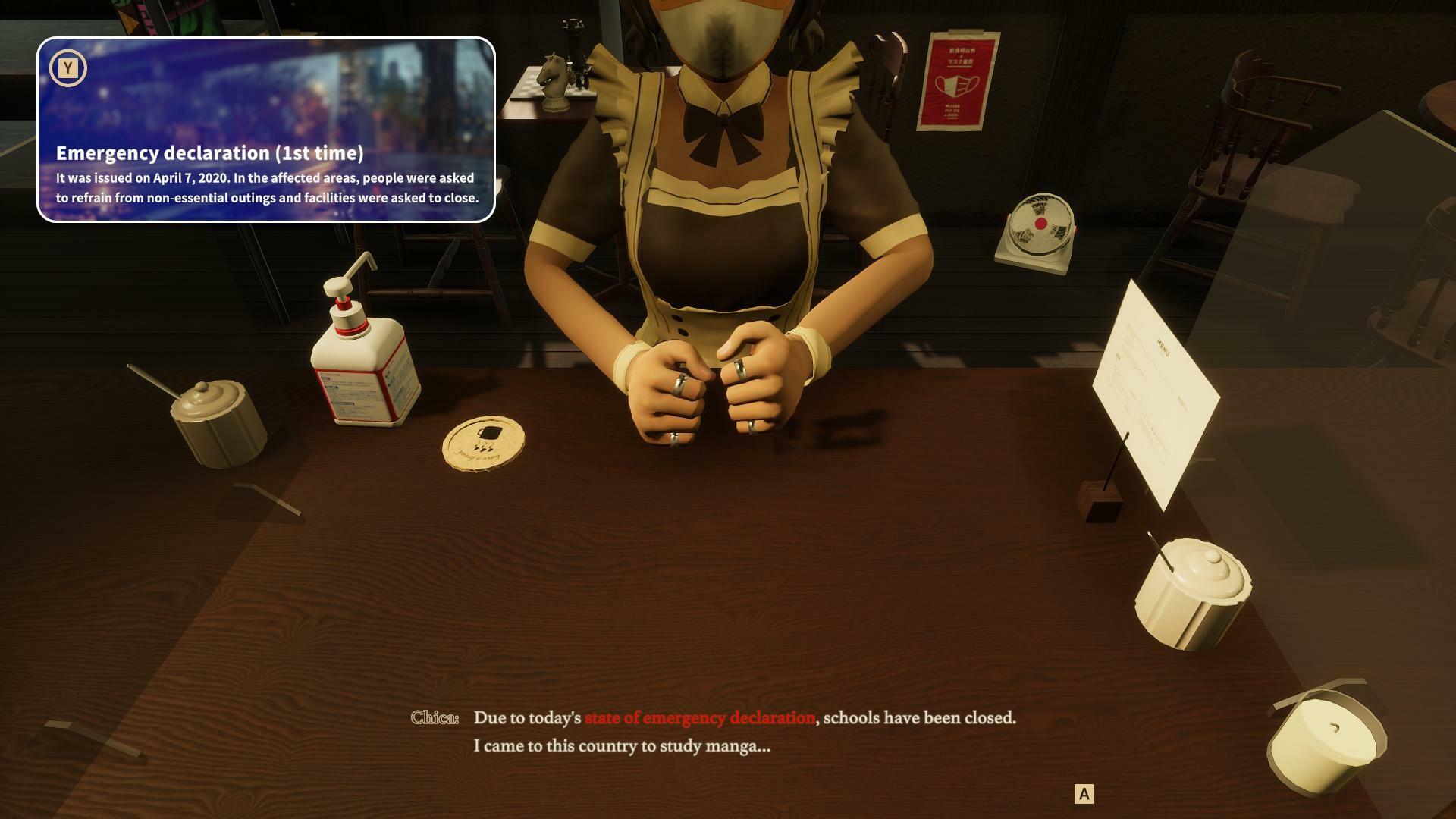 Tokyo Coffee: Grinding in the Pandemic screenshot game