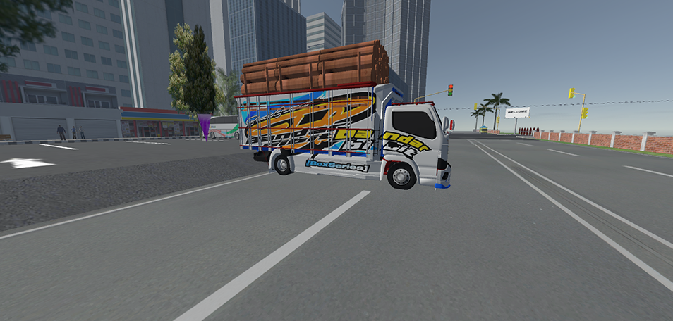 truck simulator muatan tinggi Game Screenshot