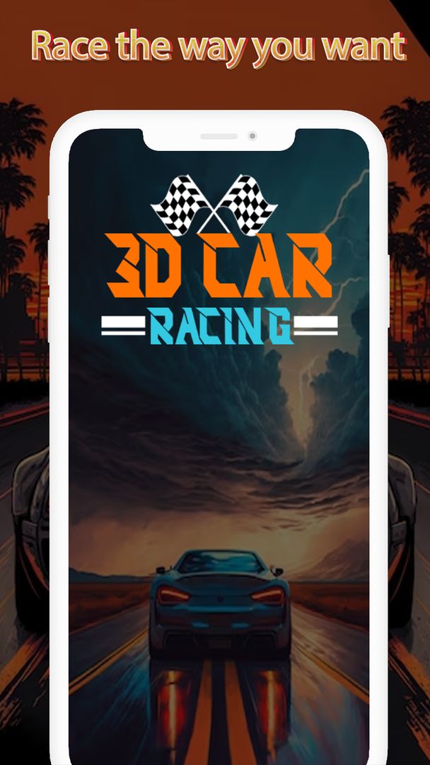 Screenshot of 3D Car Racing