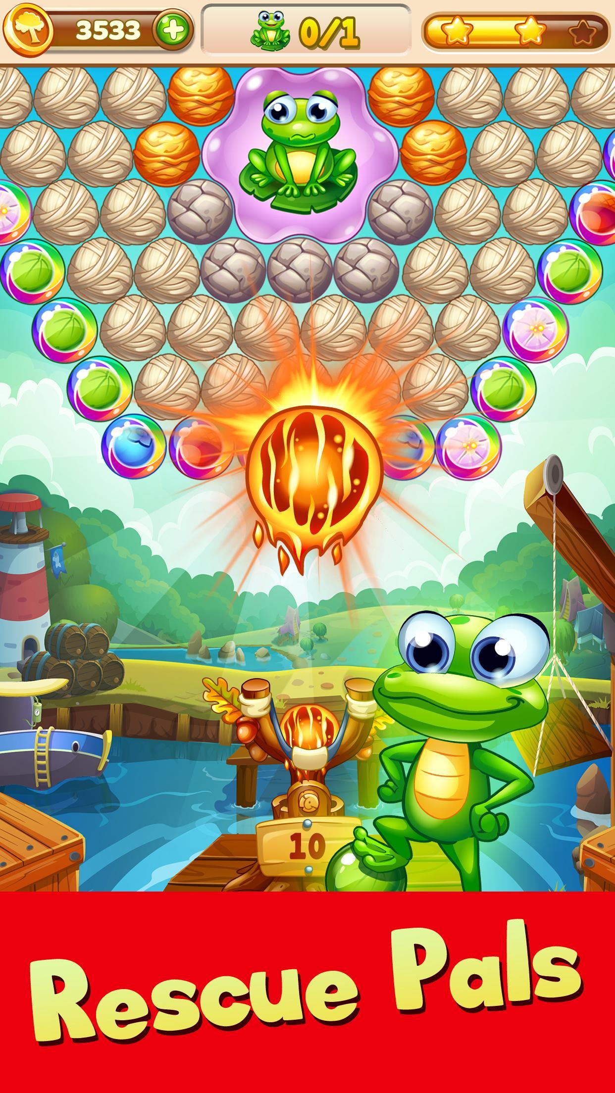 Forest Rescue: Bubble Pop Game Screenshot