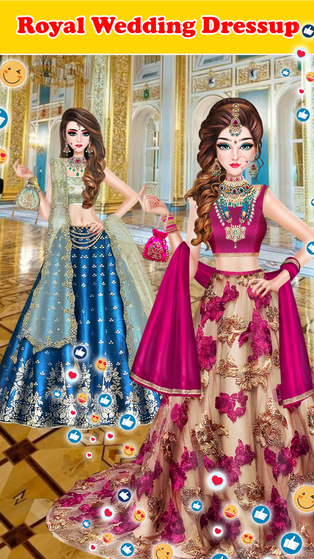 Indian Fashion: Dress Up Girls 게임 스크린샷