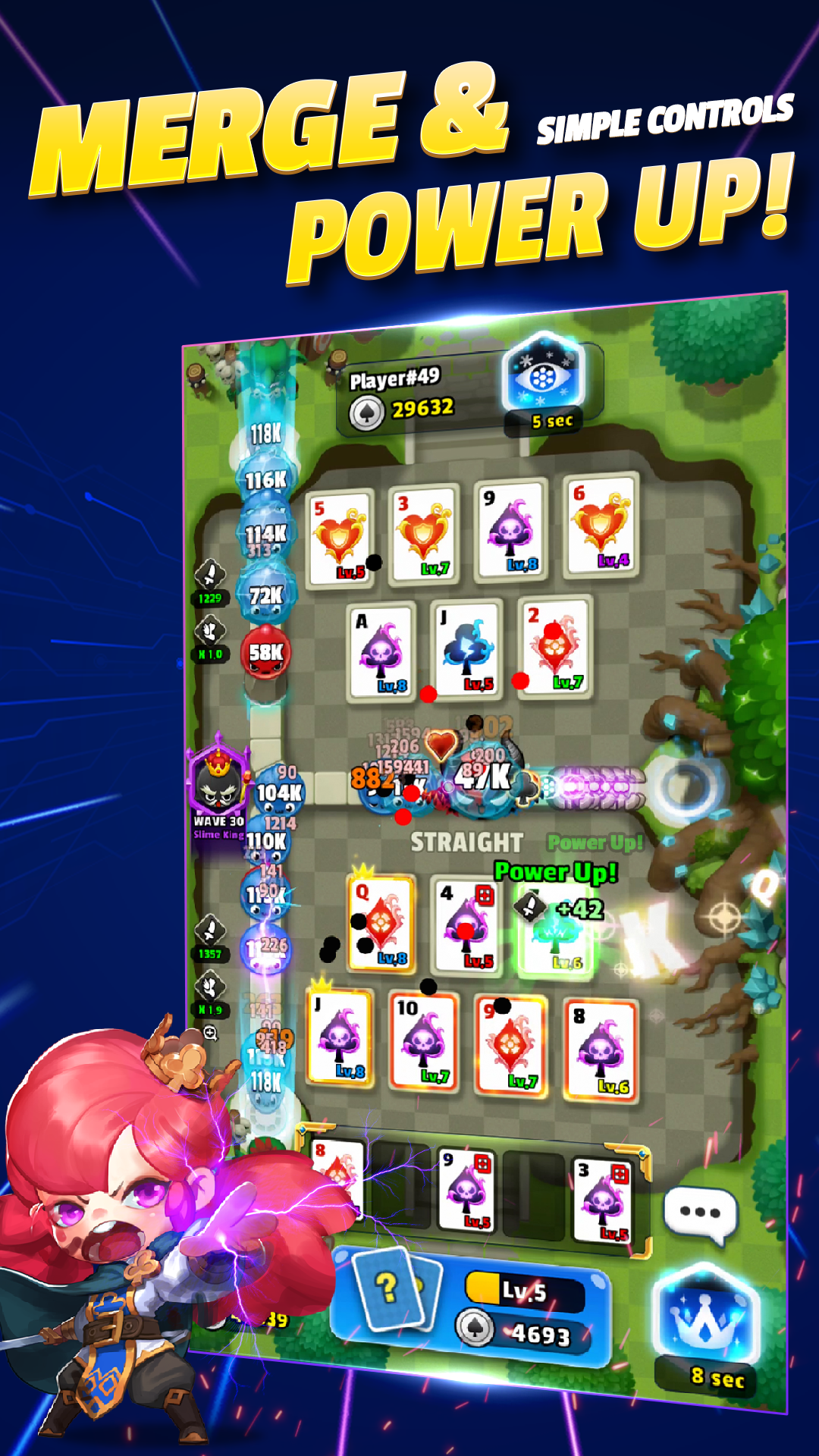 Скриншот игры Poker Tower Defense
