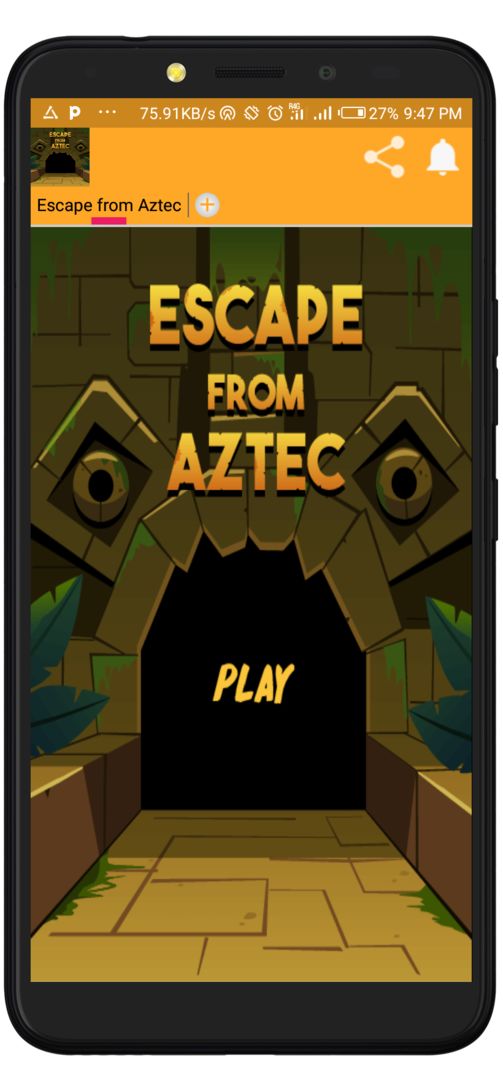 Escape from Aztec screenshot game