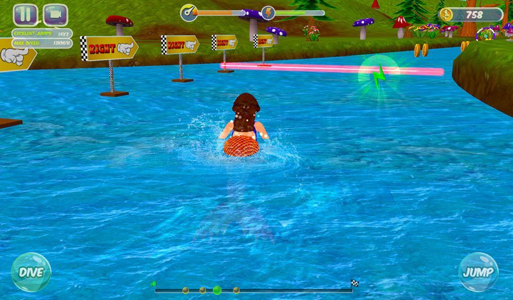 Fancy Mermaid Race Adventures Game Screenshot