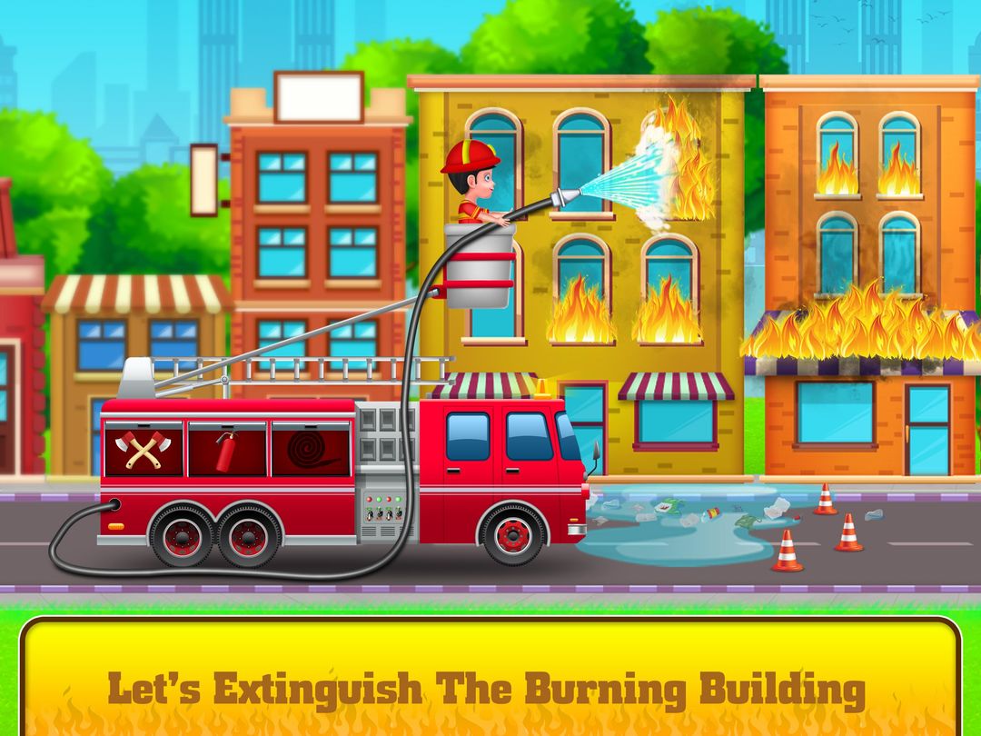 Pemadam Kebakaran: Menyelamatkan Dan Mobil Mencuci screenshot game