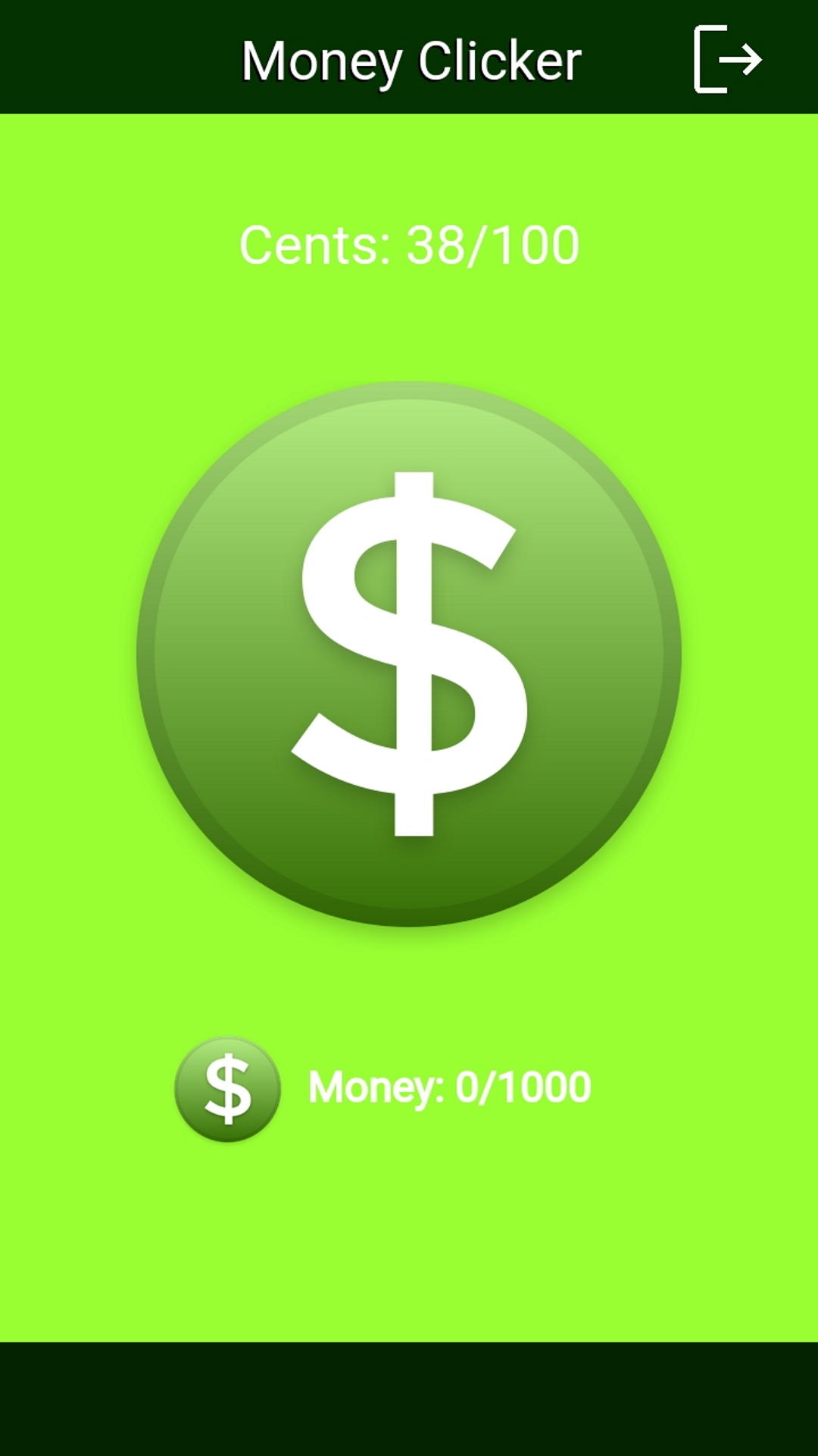 Money Clicker Game Screenshot