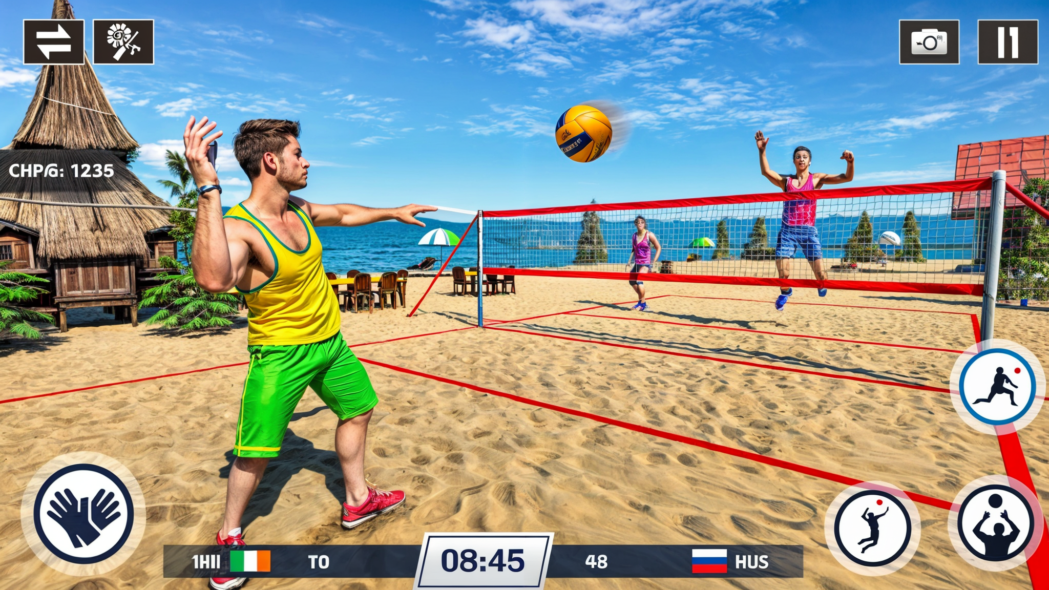 Volleyball Game 3D Sports Game ภาพหน้าจอเกม