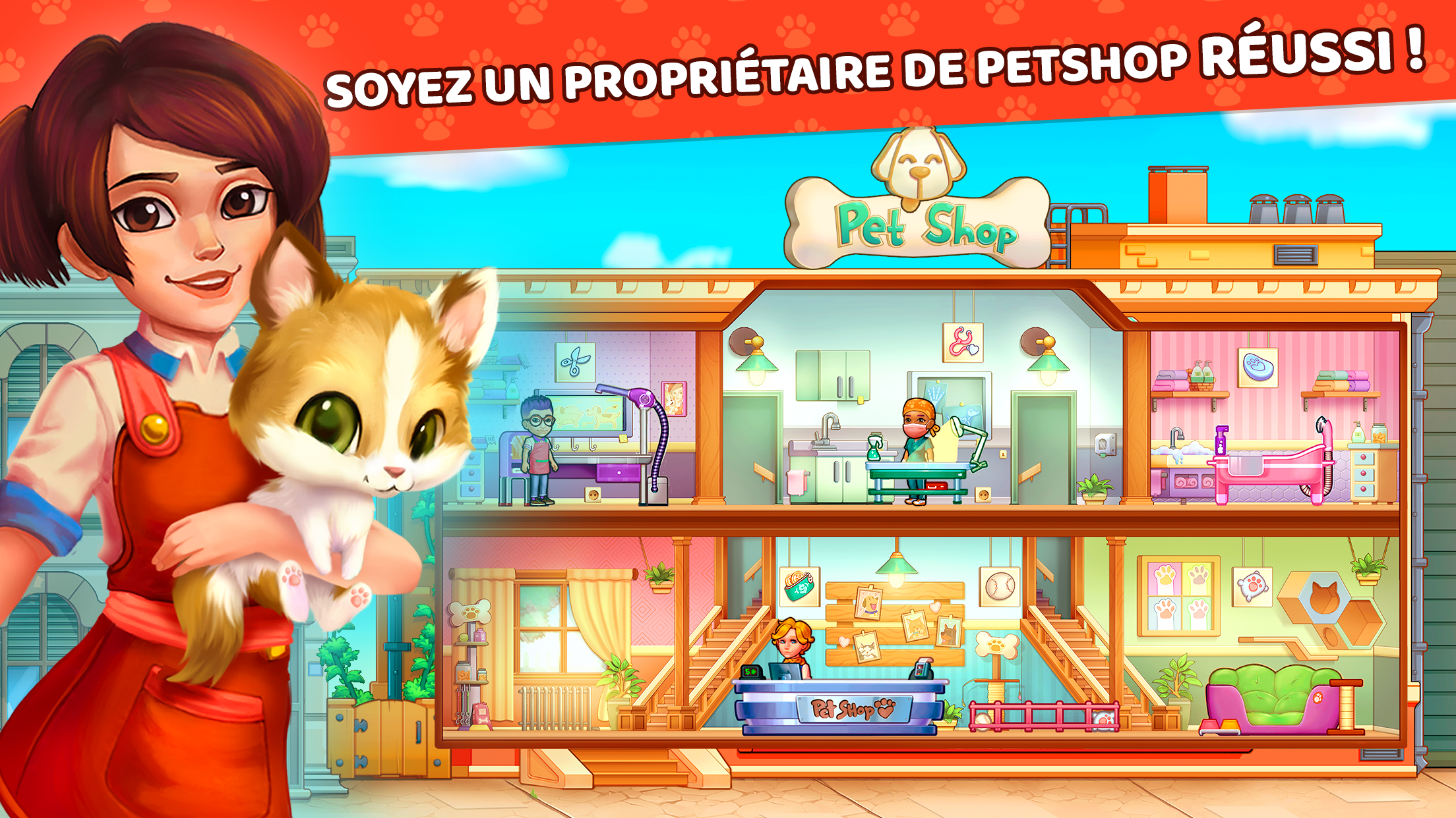 Screenshot 1 of Pet Shop Fever: Jeux d’Animaux 2.7.2