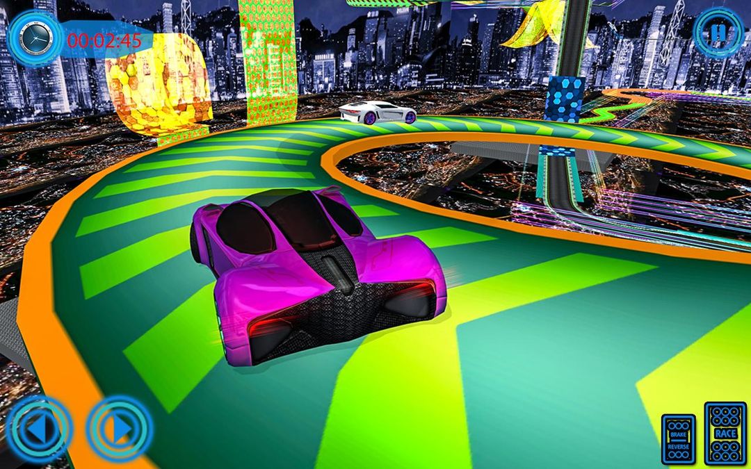 운전 극단적 인 개념 자동차 묘기 게임 스크린 샷
