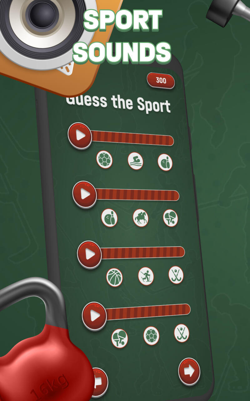 Sportive Sounds Guess 게임 스크린 샷