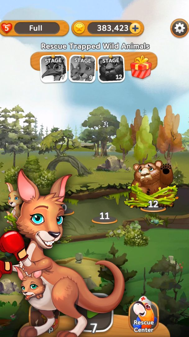 Screenshot of Puzzle Fruits: Rescue Wild