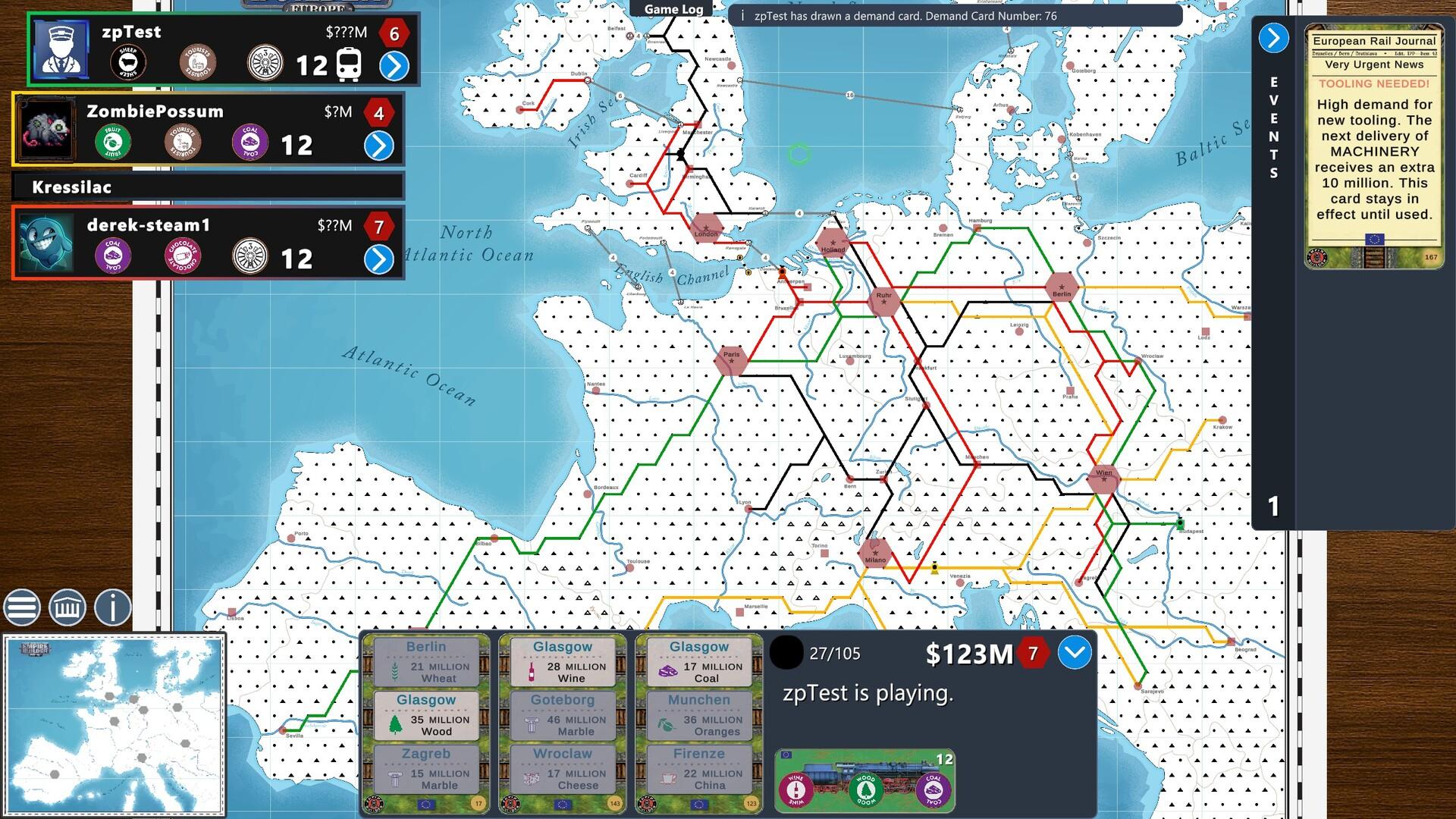 Empire Builder - Europe Game Screenshot