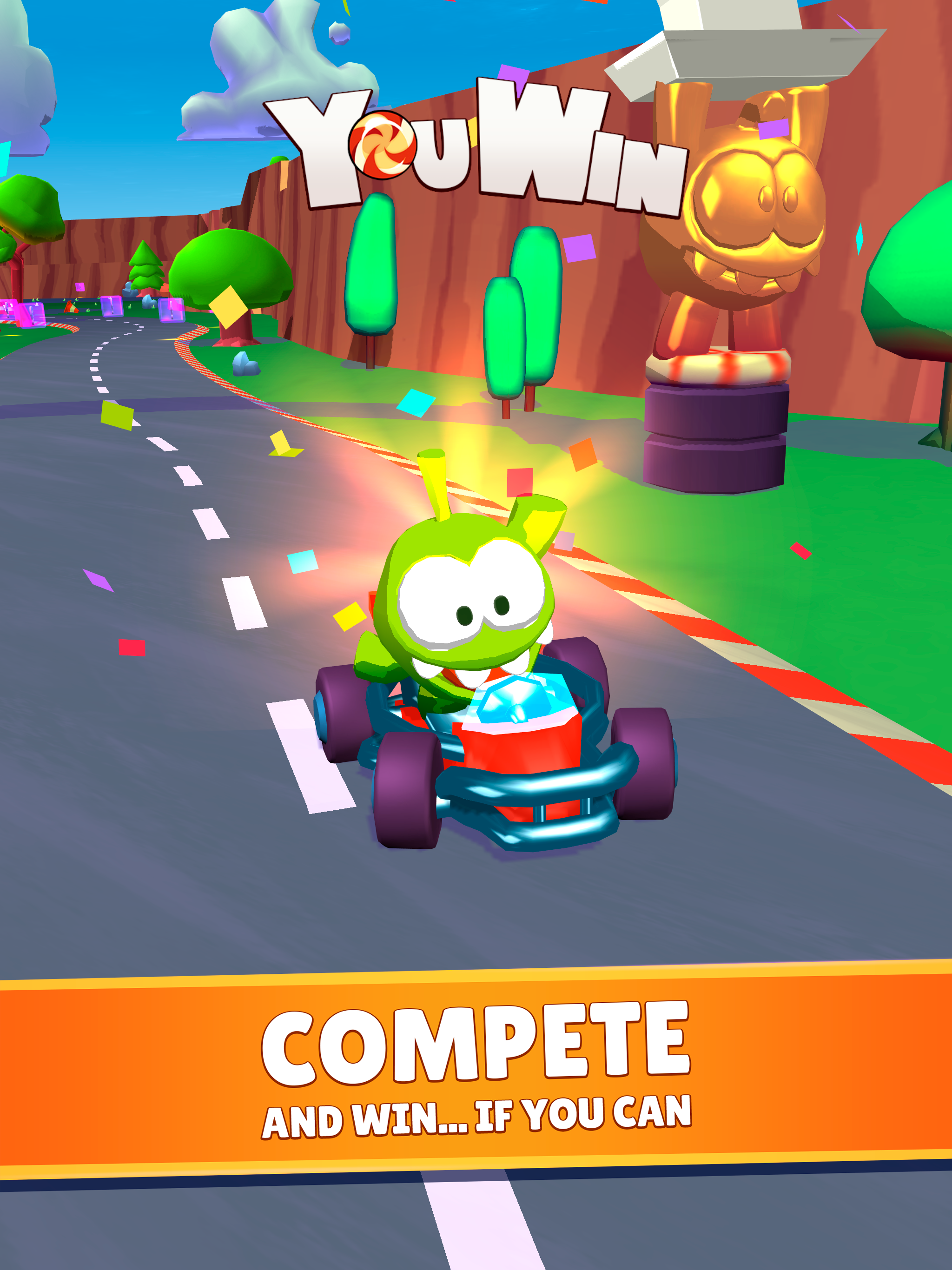 Screenshot of Om Nom: Racing