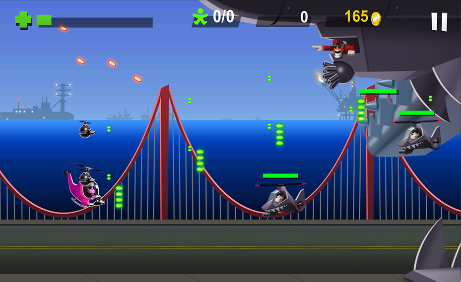 Pink Helicopter Game screenshot game
