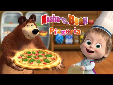 Screenshot dari video Masha and the Bear Pizza Maker