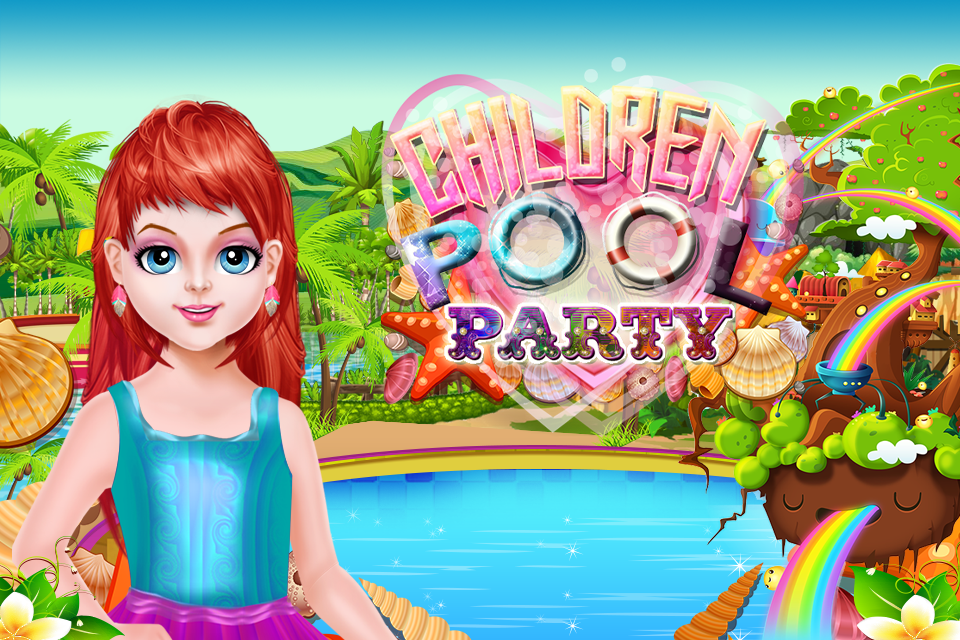 School Girl Summer Pool Party 遊戲截圖