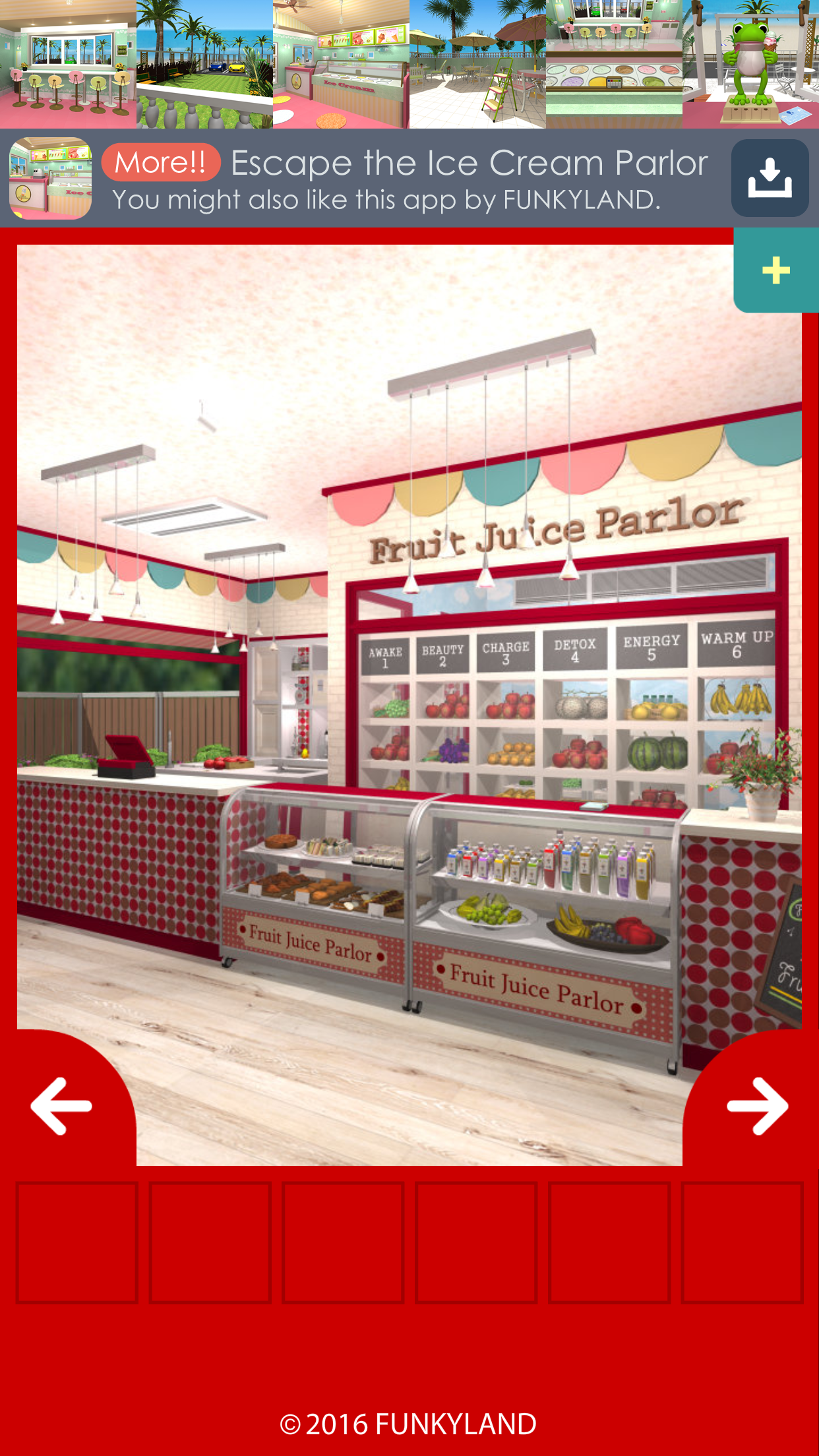 Escape the Fruit Juice Parlor Game Screenshot