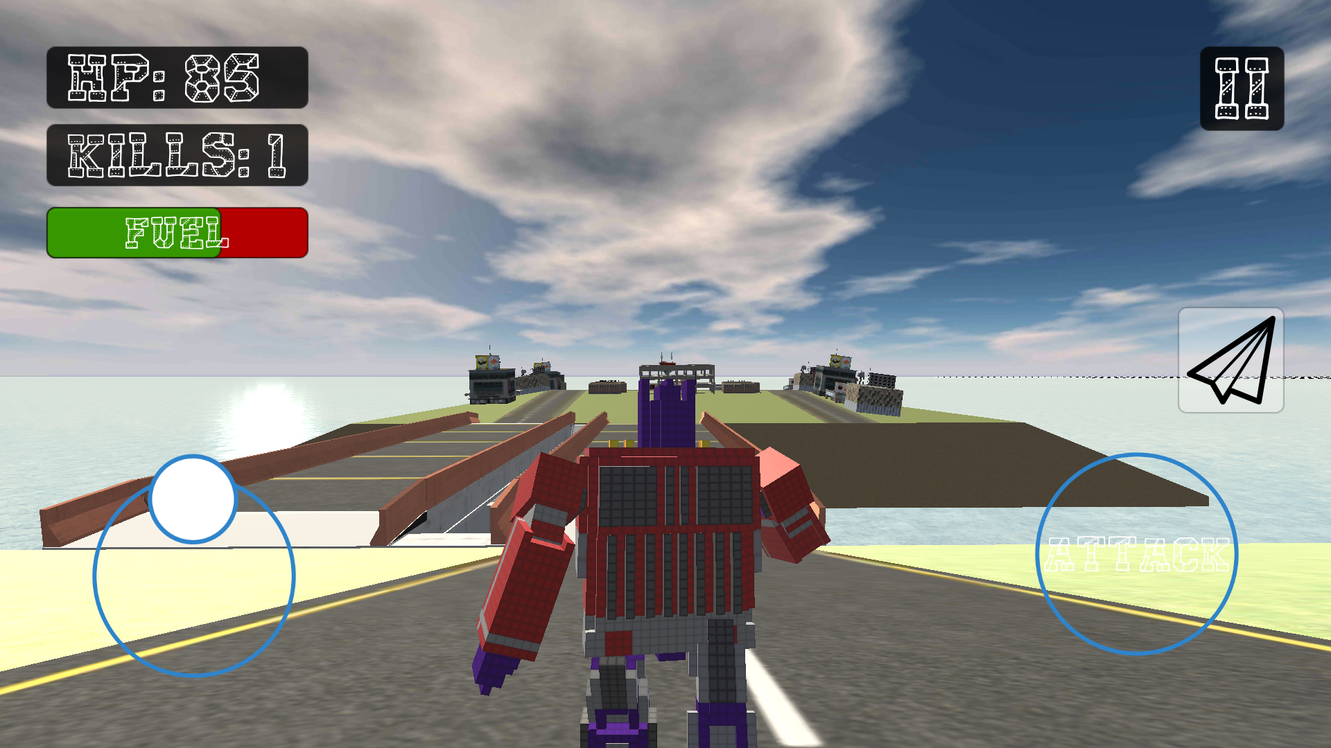 Helicopter Robot Craft ภาพหน้าจอเกม