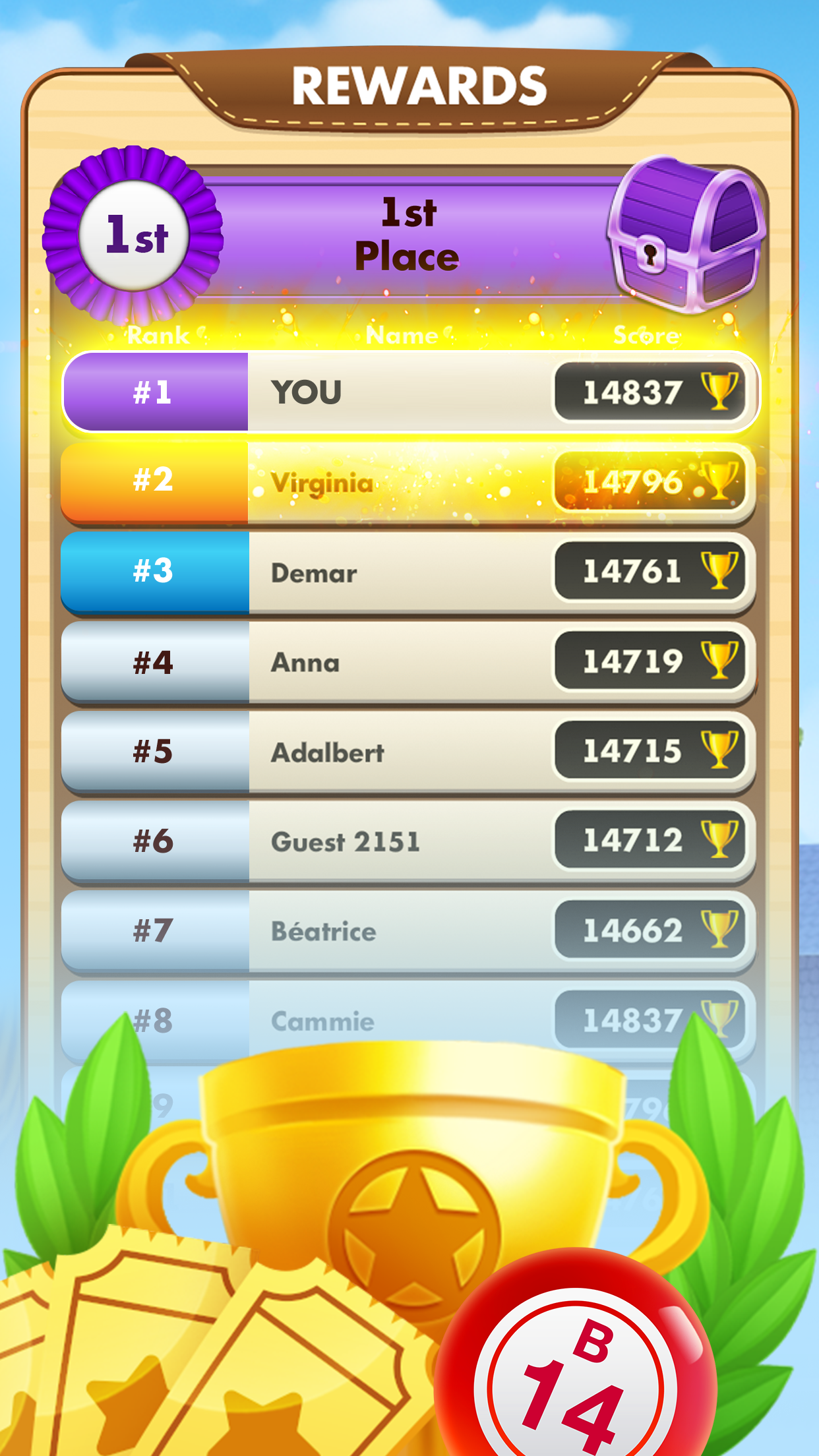 Bingo Country Boys: Tournament Game Screenshot